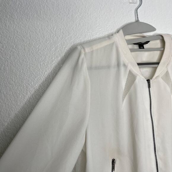 View by Walter Baker Womens Jacket Size XS White Long Sleeve Full Front Zip - Picture 7 of 16